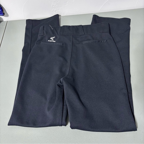 Easton Men's Small Black Baseball Pants Snap Front Zipper Straight - Picture 7 of 8